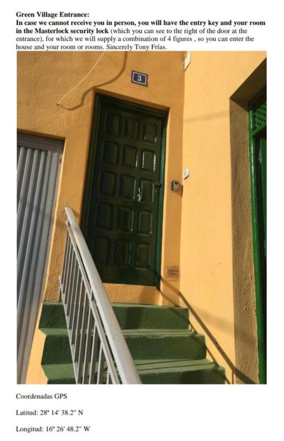 Green Village. Tony Frias. Fasnia Exterior foto